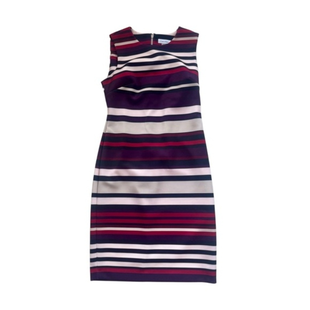 Calvin Klein Multicolor Striped Midi Dress